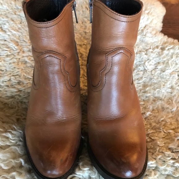 Musse & Cloud Women’s Josie Western Boot, Tan - Picture 2 of 6